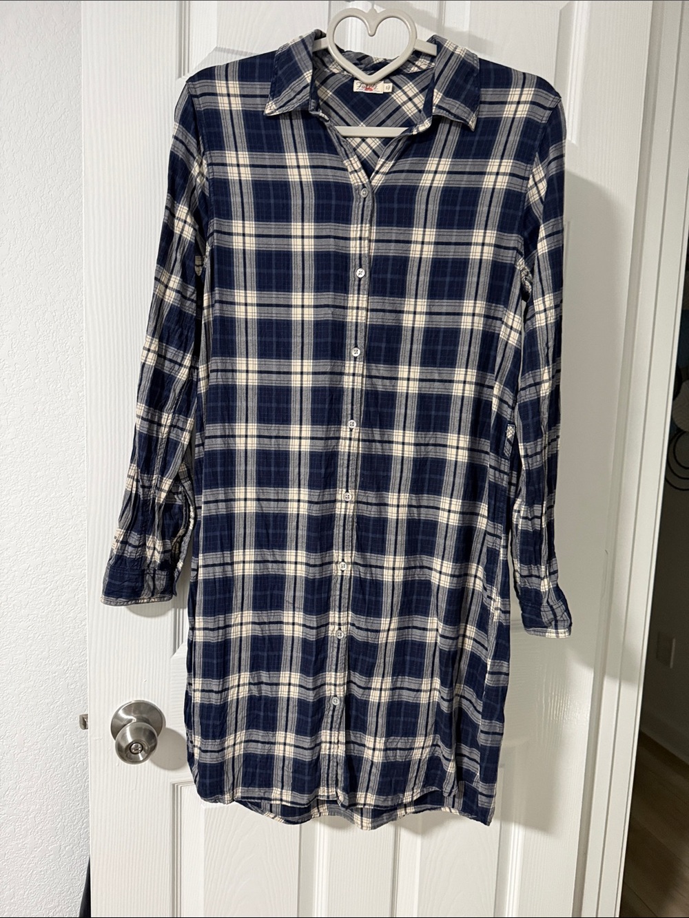 Faherty Navy & White Plaid Women’s Dress